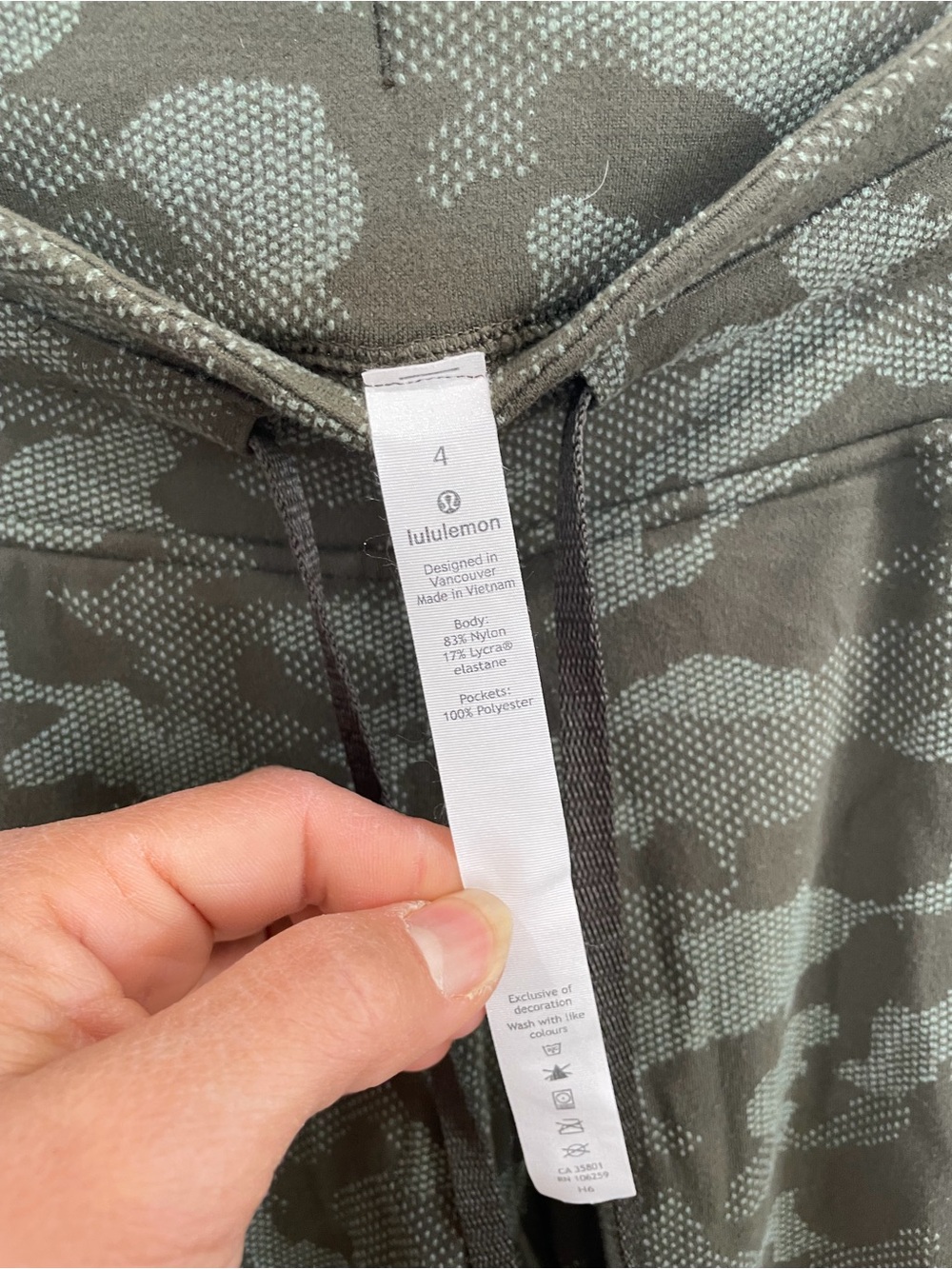 Lululemon Ready to Rulu Joggers Heritage Camo Dark Olive Green Twill 4 - Picture 3 of 4